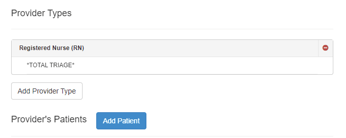 3. Click on the drop down list and choose the correct Provider type:
