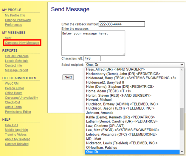 IMPORTANT: You must include dashes in the callback number field. For ...